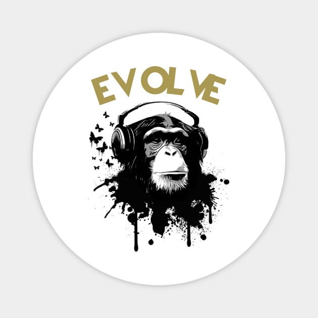 Evolve Monkey Magnet by Coastal House Apparel 